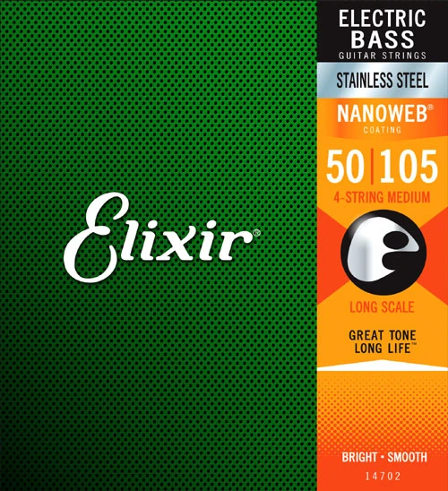 Elixir NanoWeb 14702 Medium Stainless 50-105
